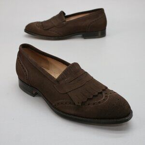 Johnston & Murphy Men's 10 C Narrow Aristocraft Brown Kiltie Loafers Shoes - USA